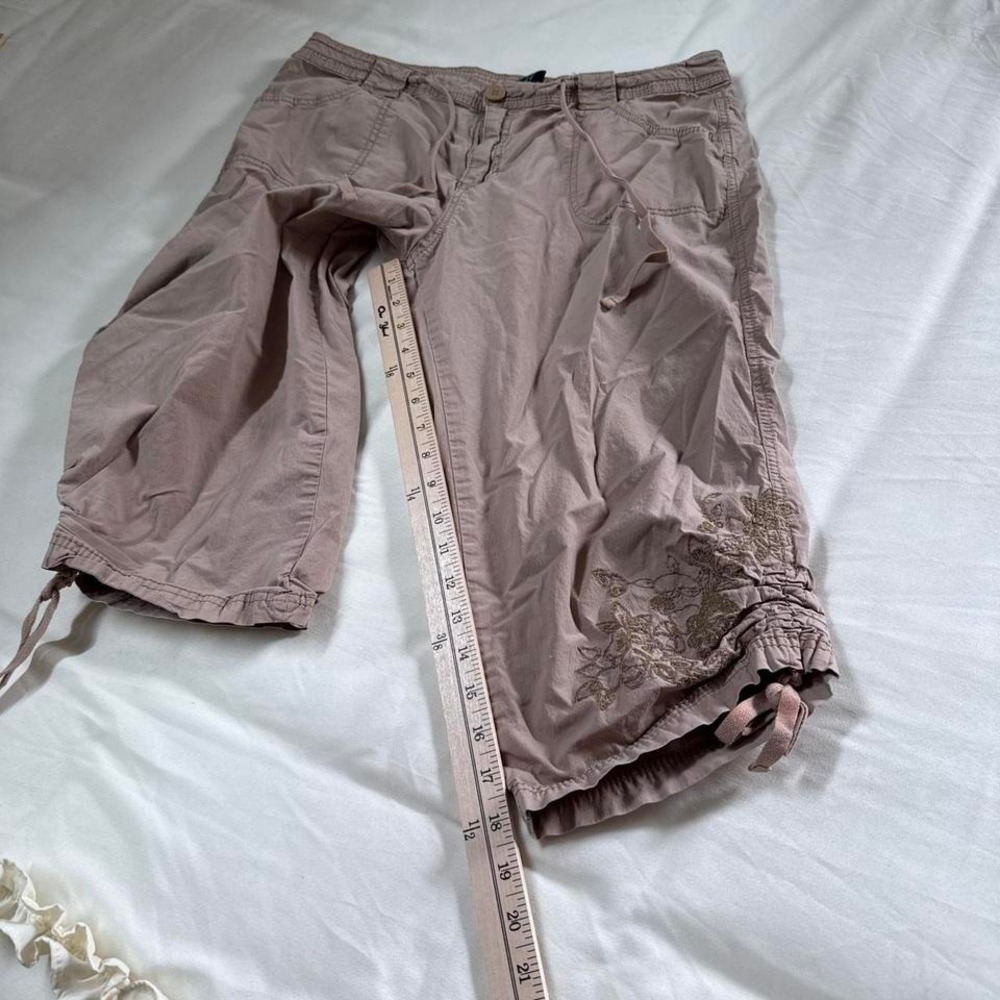 cargo capri pants  Y2K Faded Glory low‎ rise cargo capri pants size 12 t - Picture 3 of 6